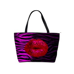 Sassy Lips Cheetah Large Shoulder Bag by OCDesignss