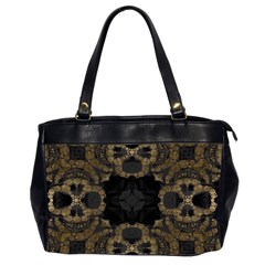 Golden Skulls Oversize Office Handbag (two Sides) by OCDesignss