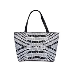 Insane Black&white Textured  Large Shoulder Bag by OCDesignss