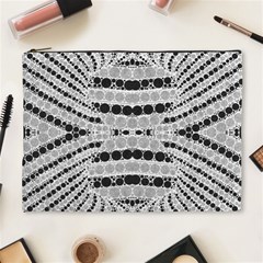 Insane Black&white Textured  Cosmetic Bag (xl) by OCDesignss