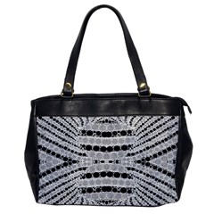 Insane Black&white Textured  Oversize Office Handbag (one Side) by OCDesignss