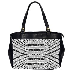 Insane Black&white Textured  Oversize Office Handbag (two Sides) by OCDesignss