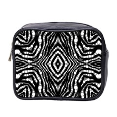 Zebra Twists  Mini Travel Toiletry Bag (two Sides) by OCDesignss