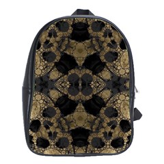 Golden Skulls  School Bag (xl) by OCDesignss