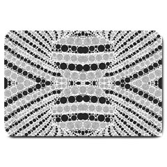 Insane Black&white Textured  Large Door Mat by OCDesignss