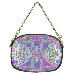 Pink Purple Abstract  Chain Purse (two Sided)  by OCDesignss