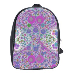 Pink Purple Abstract  School Bag (large) by OCDesignss