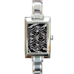 Zebra Bling  Rectangular Italian Charm Watch by OCDesignss