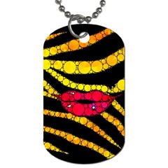 Mouthy Zebra  Dog Tag (one Sided) by OCDesignss