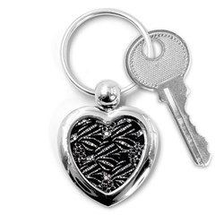 Zebra Bling  Key Chain (heart) by OCDesignss