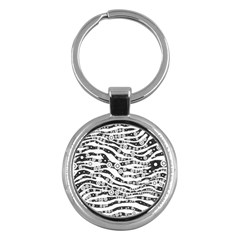 Albino Zebra Key Chain (round) by OCDesignss