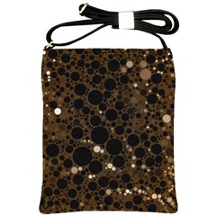 Brown Cream Abstract  Shoulder Sling Bag by OCDesignss