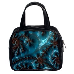 Glossy Turquoise  Classic Handbag (two Sides) by OCDesignss