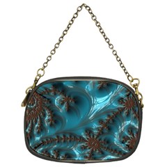 Glossy Turquoise  Chain Purse (two Sided)  by OCDesignss