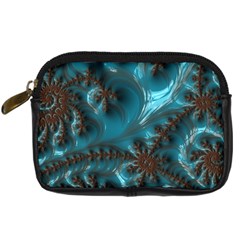 Glossy Turquoise  Digital Camera Leather Case by OCDesignss