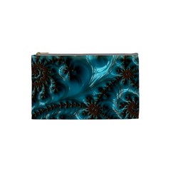 Glossy Turquoise  Cosmetic Bag (small)