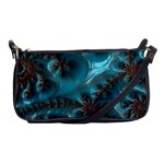 Glossy Turquoise  Evening Bag Front