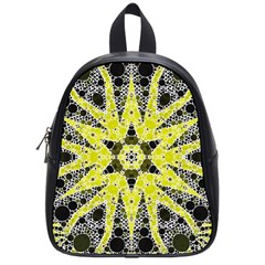 Bright Yellow Black  School Bag (small)