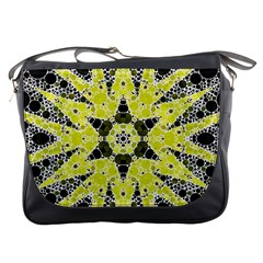 Bright Yellow Black  Messenger Bag by OCDesignss