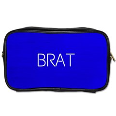 Brat Blue Travel Toiletry Bag (two Sides) by OCDesignss