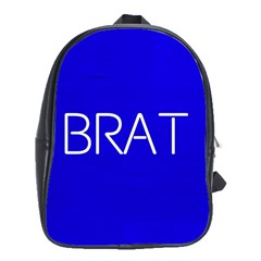 Brat Blue School Bag (xl) by OCDesignss