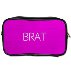 Brat Pink Travel Toiletry Bag (Two Sides)