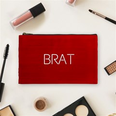 Brat Red Cosmetic Bag (medium) by OCDesignss