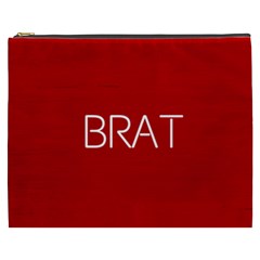 Brat Red Cosmetic Bag (xxxl)