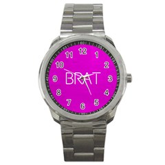 Brat Pink Sport Metal Watch