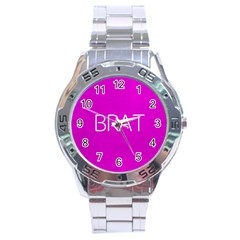 Brat Pink Stainless Steel Watch