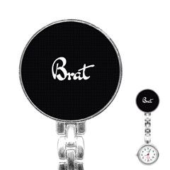 Brat Blk Stainless Steel Nurses Watch by OCDesignss