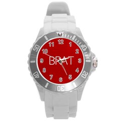 Brat Red Plastic Sport Watch (large) by OCDesignss