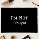 I m Not Stupid  Cosmetic Bag (XXL) Back