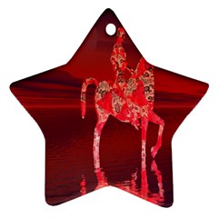 Riding At Dusk Star Ornament by icarusismartdesigns