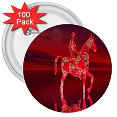 Riding At Dusk 3  Button (100 Pack) by icarusismartdesigns