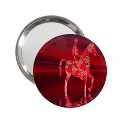 Riding At Dusk Handbag Mirror (2 25 ) by icarusismartdesigns