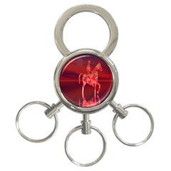 Riding At Dusk 3-ring Key Chain by icarusismartdesigns