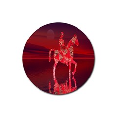 Riding At Dusk Drink Coasters 4 Pack (round) by icarusismartdesigns