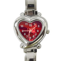 Riding At Dusk Heart Italian Charm Watch  by icarusismartdesigns