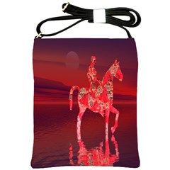 Riding At Dusk Shoulder Sling Bag by icarusismartdesigns