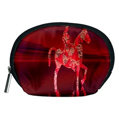 Riding At Dusk Accessory Pouch (medium) by icarusismartdesigns