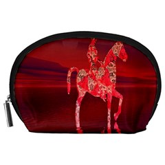 Riding At Dusk Accessory Pouch (large) by icarusismartdesigns