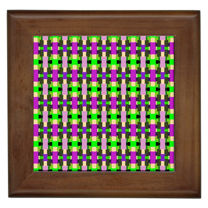 Pattern Framed Ceramic Tile