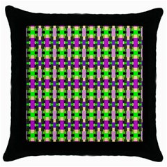 Pattern Black Throw Pillow Case by Siebenhuehner