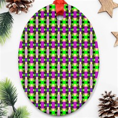 Pattern Oval Ornament (two Sides)