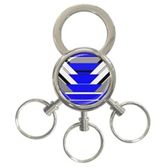 Pattern 3-ring Key Chain by Siebenhuehner