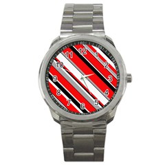 Pattern Sport Metal Watch by Siebenhuehner