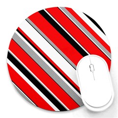 Pattern 8  Mouse Pad (round) by Siebenhuehner