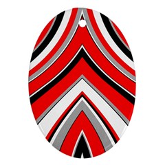 Pattern Oval Ornament