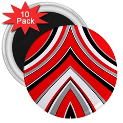 Pattern 3  Button Magnet (10 Pack) by Siebenhuehner